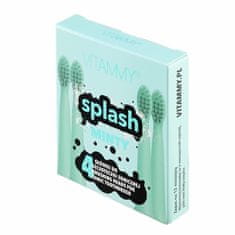 Vitammy SPLASH, Náhradní násady na zubní kartáčky SPLASH, mátová/mint/, 4ks