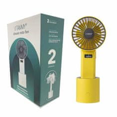 Vitammy Dream Roto fan, USB mini stolní ventilátor s otočnou základnou, žlutý