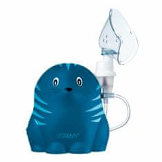 Vitammy GATTINO A1503 Dětský inhalátor ve veselém tvaru koťátka, modrý