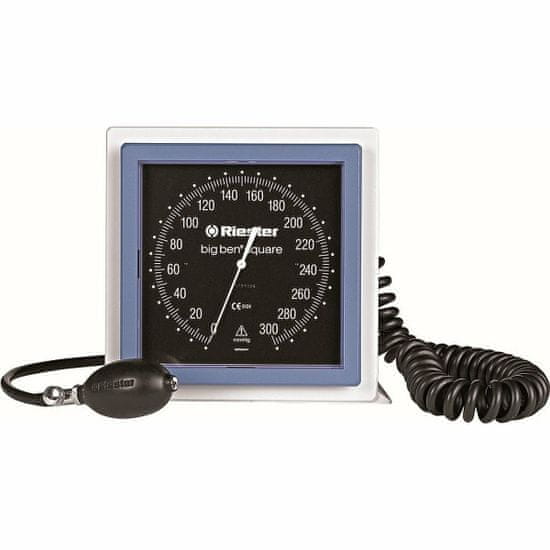 Novama RIESTER BIG BEN 1456-130, Lékařský hodinkový tlakoměr s velkým číselníkem, čtvercový