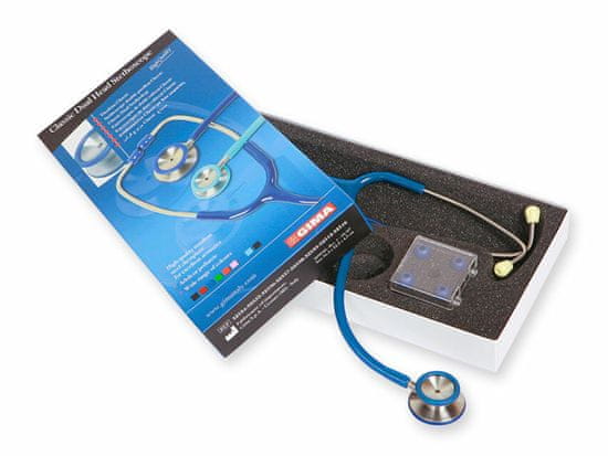Gima CLASSIC DUAL HEAD STETHO, Stetoskop pro interní medicínu, královská modrá