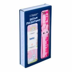 Vitammy SMILE dětský sonický zubní kartáček, zajíček + Smile Watch, růžové