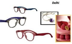 Visiomed France Delhi, dioptrické brýle na čtení, +2,5, hnědá/fialová