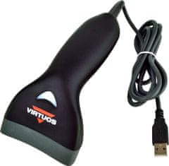 Virtuos CCD čtečka HT-10,USB(kláves.RS-232emulace) černá