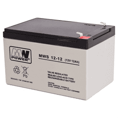 MW Power Baterie olověná 12V / 12Ah MWS 12-12, gelový akumulátor