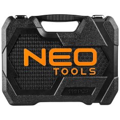 NEO Tools  Gola sada 219 ks, 1/2", 3/8", 1/4", CrV