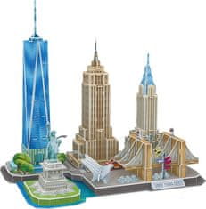 CubicFun  3D puzzle CityLine panorama: New York 123 dílků