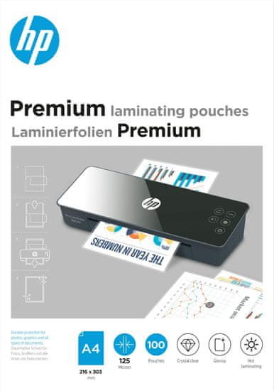 HP Laminovací fólie Premium A4 125 Micron, 100 ks