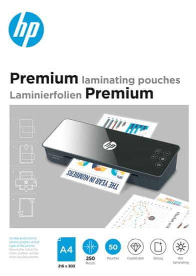 HP Laminovací fólie Premium A4 250 Micron, 50 ks