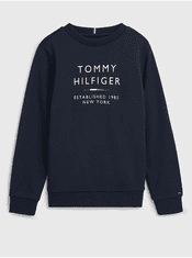 Tommy Hilfiger Tmavě modrá klučičí mikina Tommy Hilfiger 122