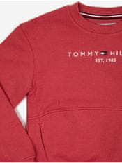 Tommy Hilfiger Červená holčičí tepláková souprava Tommy Hilfiger 116