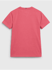 Tommy Hilfiger Růžové holčičí tričko Tommy Hilfiger 122