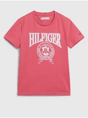 Tommy Hilfiger Růžové holčičí tričko Tommy Hilfiger 122