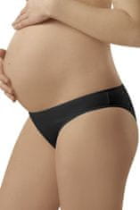 ITALIAN FASHION Těhotenské bavlněné kalhotky Mama mini černé černá M