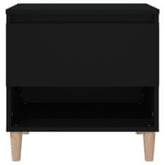 Vidaxl Noční stolek černý 50 x 46 x 50 cm kompozitní dřevo