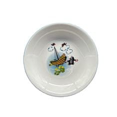 Thun Dětský porcelánový talíř hluboký Krtek a loďka, průměr 200 mm, THUN 1794, 1 ks