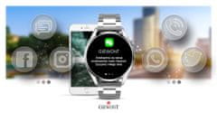 Giewont Smartwatch Giewont GW450-5 Silver + Black Leather Strap