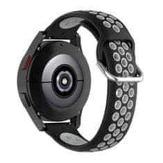 Tech-protect Řemínek Softband Samsung Galaxy Watch 4 / 5 / 5 Pro / 6 Black/Grey