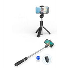 Tech-protect Selfie Tyč L01S bezdrátová Selfie Stick Tripod Black