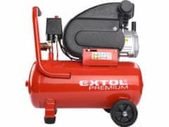 Extol Premium Kompresor olejový, příkon 1,5kW, nádoba 24l, Max. 8bar