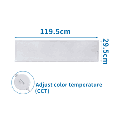 Aigostar LED back-lit panel 1200x300 32W UGR19 bílý 3840 lm CCT change