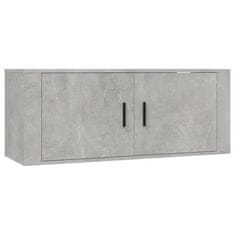 Vidaxl 4dílný set TV skříněk betonově šedý kompozitní dřevo