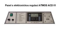 Atmos Zplyňovací kotel na dřevo ocelový ATMOS DC 25 S, výkon 25/27 Kw s elektrickou regulací ACD 04