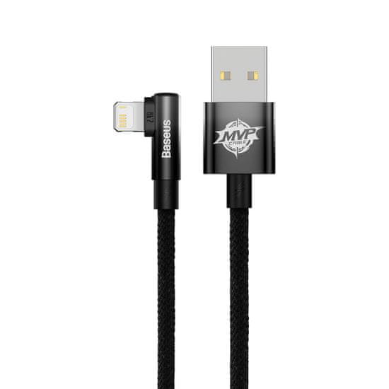 BASEUS MVP Elbow kabel USB / Lightning 2.4A 1m, černý