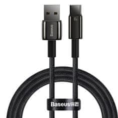 BASEUS Tungsten kabel USB / USB-C 100W 1m, černý