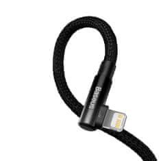 BASEUS MVP Elbow kabel USB-C / Lightning 20W 1m, černý