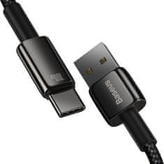 BASEUS Tungsten kabel USB / USB-C 100W 2m, černý
