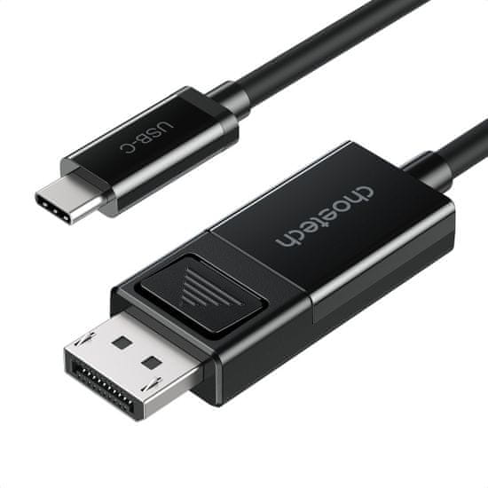 Choetech kabel DisplayPort / USB-C 1.8m, černý