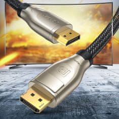 Ugreen DP112 kabel DisplayPort 1.4 1m, šedý