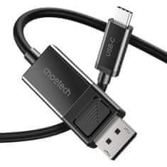 Choetech kabel DisplayPort / USB-C 1.8m, černý