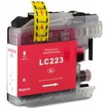 Inksys Brother LC-223M - kompatibilní červená cartridge