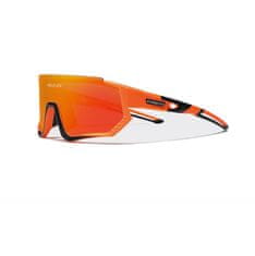 Cyklistické brýle Ls910 Oranžovo - Černá, Sklo Červené C08