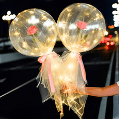 Mormark Kytice balónků s růžemi a LED nasvětlením LOVEBALLOON