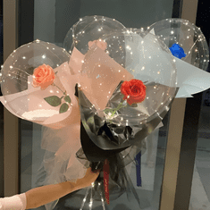 Mormark Kytice balónků s růžemi a LED nasvětlením LOVEBALLOON