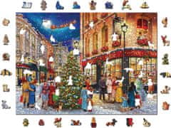 Wooden city  Dřevěné puzzle Vánoční ulice 2v1, 1010 dílků EKO
