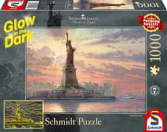 Schmidt  Svítící puzzle Socha Svobody, New York 1000 dílků