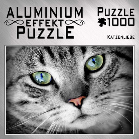 M.I.C.  Metalické puzzle Kočičí láska 1000 dílků