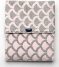Womar Dětská bavlněná deka se vzorem 75x100 růžovo-šedá