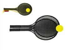 Lori  Soft tenis plast černý+míček 53cm v síťce