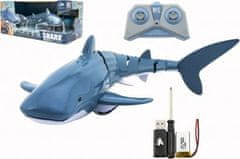 Teddies  Žralok RC plast 35cm na dálkové ovládání +dobíjecí pack v krabici 38x17x20cm