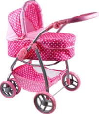 Baby Mix  Multifunkční kočárek pro panenky PlayTo Jasmínka světle růžový