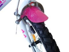 Dino bikes 166 RSN FAIRY Bílá, růžový potisk 16"