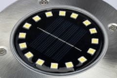 INNA Sada 4x zahradní solární lampa 16x LED 1,2W 6000K Studená bílá IP54