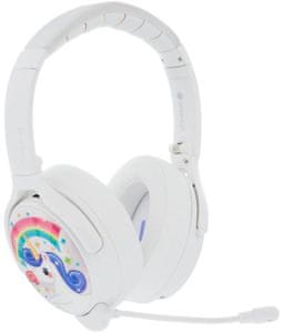 bezpečná dětská sluchátka buddpyhones Cosmos+  bluetooth kabelové připojení pěkný zvukový projev omezená hlasitost