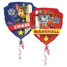 Amscan Balónek fóliový "Tlapková patrola Chase a Marshall" 63 x 68 cm