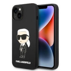 Karl Lagerfeld KLHMP14MSNIKBCK hard silikonové pouzdro iPhone 14 PLUS 6.7" black Silicone Ikonik Magsafe